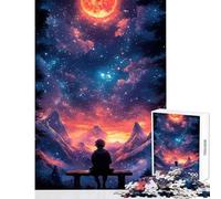 Puzzle de 1000 pièces pour Adultes Ciel étoilé Décoration Murale Cadeau d'anniversaire Jeu de Manipulation Renforce l'amour Entre Couples Dimensions 38x26cm