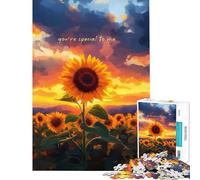 Puzzle de 1000 pièces pour Adultes Citation d'amour pour Couples Mignons Exercice cérébral décoration intérieure Jouet éducatif pour Les 14 Ans et Plus (38x26cm)