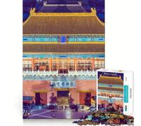 Puzzle de 1000 pièces pour Adultes Cité impériale de Pékin Jeu de Bord Parfait Jeu cognitif Cadeau Jeu d'oisiveté Activité d'anniversaire (38x26cm)