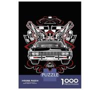 Puzzle De 1000 Pièces pour Adultes Classic Car with Guns Puzzles pour Adultes, Jeu Manuel, Cadeau d'anniversaire, Activités Amusantes À La Maison, 38x26cm/1000pcs