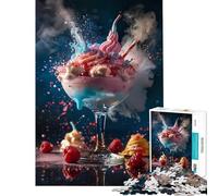Puzzle de 1000 pièces pour Adultes Cocktail Arc-en-Ciel Magique Jeu de réflexion captivant Jouet addictif pour cultiver la Patience Cadeau Amusant pour Femmes (Dimensions 38x26cm)