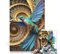 Puzzle de 1000 pièces pour Adultes Colibri à Queue Violette Jeu éducatif Course de Vitesse Manuelle idéal comme Cadeau pour Toute la Famille 50x75cm