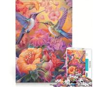 Puzzle de 1000 pièces pour Adultes, colibris, Jeu Impossible, idéal pour Passer Le Temps à la Maison, Cadeau pour Les Amis et la Famille 50x75cm