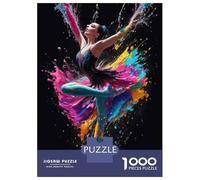 Puzzle De 1000 Pièces pour Adultes Colorful Dance Art Print Puzzles pour Adolescents Jeu De Réflexion Améliore La Mémoire Défi Éducatif 38x26cm/1000pcs