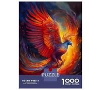 Puzzle De 1000 Pièces pour Adultes Colorful Phoenix Puzzles pour Adultes Jeux De Famille Découpe De Précision Cadeaux Uniques d'anniversaire Et De Noël 38x26cm/1000pcs