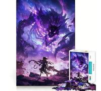 Puzzle de 1000 pièces pour Adultes Combat de démons (38x26cm) Jeu de logique Découpe précise Bords Lisses pour Les réunions de Famille