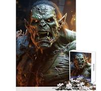 Puzzle de 1000 pièces pour Adultes Commandant Orc Jeu Anti-Stress Amusant et Stimulant pour renforcer Les Liens Amoureux Dimensions 50x75cm