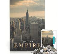 Puzzle de 1000 pièces pour Adultes Construisez Votre Empire, Jeu éducatif, défi Stimulant, renforce Les Liens du Couple 38x26cm
