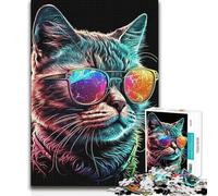 Puzzle de 1000 pièces pour Adultes CoolCatNumeroUno, Jeu Stimulant, Jouet de décoration intérieure, Jouet éducatif 38x52cm (1000 pièces)