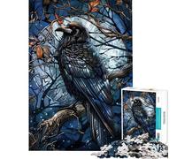 Puzzle de 1000 pièces pour Adultes « Corbeau au Clair de Lune » 1000 pièces Jouet de décoration et d'apprentissage éducatif idéal comme Cadeau (75x50cm)