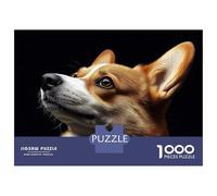Puzzle De 1000 Pièces pour Adultes Corgi Dog Looking Up Puzzle pour Adolescents Analyse Et Logique Aide À Stimuler Le Cerveau Idéal comme Cadeau pour Toute La Famille 38x26cm/1000pcs