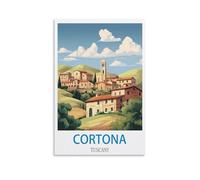 Puzzle de 1000 pièces pour Adultes, Cortona Toscane, Un Puzzle Familial Festif et Stimulant, Une œuvre d'art de qualité supérieure pour se détendre et décorer (52 x 38 cm).