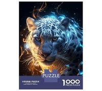 Puzzle De 1000 Pièces pour Adultes Cosmic Celestial Leopard Puzzle pour Adultes, Jouet Anti-Stress Amusant Et Humoristique, Idéal comme Cadeau 70x50cm/1000pcs