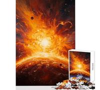 Puzzle de 1000 pièces pour Adultes Cosmic Inferno Naissance d'une Supernova Jeu de Construction à Faire soi-même Cadeau Amusant pour Toute la Famille Pièces de Formes aléatoires Parfaitement