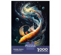 Puzzle De 1000 Pièces pour Adultes Cosmic Koi 7 Puzzle pour Adultes, Jouet, Décoration Murale, Analyse Et Logique, Cadeaux Uniques pour Anniversaire Et Noël 52x38cm/1000pcs