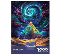 Puzzle De 1000 Pièces pour Adultes Cosmic Pyramid Puzzle Jouet Décoration Murale Une Œuvre d'art Cadeaux Uniques pour Anniversaire Et Noël 38x26cm/1000pcs