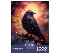 Puzzle De 1000 Pièces pour Adultes Cosmic Raven Puzzles pour Adolescents Jeu Manuel Défi Difficile Cadeau d'anniversaire, Cadeaux, 52x38cm/1000pcs