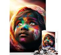 Puzzle de 1000 pièces pour Adultes « Couleurs de la dévotion » décoration intérieure Jouet Jeu Pratique avec Poster et fiche de Questions Assortis Dimensions 38x26cm