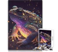 Puzzle de 1000 pièces pour Adultes - Crapaud Galaxie et Grenouille - Un Jeu de précision pour des Moments de détente paisibles et agréables - Dimensions:38x52cm