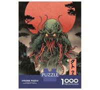 Puzzle De 1000 Pièces pour Adultes Creepy Japanese Cthulhu Puzzle Adulte, Jouet, Décoration Murale, Difficile, Cadeau d'anniversaire, Cadeaux, 70x50cm/1000pcs