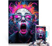Puzzle de 1000 pièces pour Adultes Cri au néon Jouets addictifs pour Le défi de l'intelligence cérébrale Idées Cadeaux 75x50cm