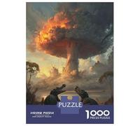 Puzzle De 1000 Pièces pour Adultes Crocodiles in War Puzzle pour Adultes, Jeu De Réflexion pour Améliorer La Mémoire, Cadeau pour Les Amis Et La Famille 70x50cm/1000pcs