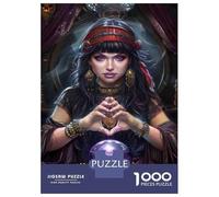 Puzzle De 1000 Pièces pour Adultes Crystal Ball Fortune Telling Puzzle Anti-Stress, Difficile, Cadeau Unique pour Un Anniversaire Ou Noël 38x26cm/1000pcs