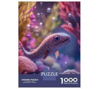 Puzzle De 1000 Pièces pour Adultes Curious Baby Eel Fish in Coral Reef Puzzle pour Adultes Jeux Relaxants Cadeau d'anniversaire Cadeaux Uniques pour Anniversaire Et Noël 52x38cm/1000pcs