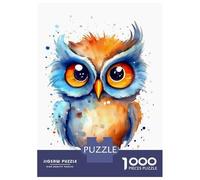 Puzzle De 1000 Pièces pour Adultes Cute Baby Owl Puzzle Casse-tête Jeu De Rapidité Activités Amusantes À La Maison 52x38cm/1000pcs