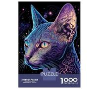 Puzzle De 1000 Pièces pour Adultes Cute Queen White Cat Puzzle Adulte, Jouet, Décoration Murale, Difficile, Cadeau d'anniversaire, Cadeaux, 52x38cm/1000pcs