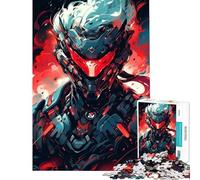 Puzzle de 1000 pièces pour Adultes Cyborg Samurai Jeu de détente d'analyse et de logique Niveau Difficile et Stimulant (50x75cm)