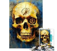 Puzzle de 1000 pièces pour Adultes Dada Skull One Jeu de Construction Manuelle décoration Parfaite pour Toute la Famille (Dimensions 38x26cm)