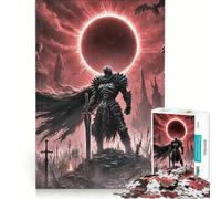 Puzzle de 1000 pièces pour Adultes Dark Knight Eclipse, Jeu Manuel, Interaction Parent-Enfant, idéal comme Cadeau pour Toute la Famille 38x26cm
