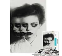 Puzzle de 1000 pièces pour Adultes Défi intellectuel et Anti-anxiété Jeu addictif Jeu Familial Niveau de difficulté élevé Idée Cadeau pour Un Père Noël Secret (Dimensions 75x50cm)