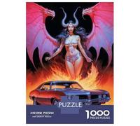Puzzle De 1000 Pièces pour Adultes Demonic Lilith Puzzles pour Adultes, Jeux De Société, Découpe De Précision, Cadeaux pour Les Amis Et La Famille 38x26cm/1000pcs