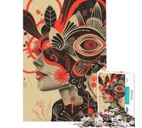 Puzzle de 1000 pièces pour Adultes des Fleurs dans ma tête Jeu de réflexion Stimulant pour améliorer la mémoire et favoriser l’Interaction Parent-Enfant (38x26cm)