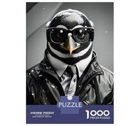 Puzzle De 1000 Pièces pour Adultes Detective Penguin Bnw Puzzles pour Adultes Jeux De Famille Découpe De Précision Cadeaux Uniques d'anniversaire Et De Noël 70x50cm/1000pcs