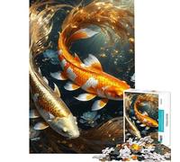 Puzzle de 1000 pièces pour Adultes « Deux Poissons en Harmonie Puzzle de 1000 pièces à Monter soi-même défi Difficile Cadeau d'anniversaire (50x75cm)