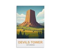 Puzzle de 1000 pièces pour Adultes, Devils Tower, Wyoming, Puzzle Classique Familial de 1000 pièces pour Adultes et Enfants, Format intérieur 52 x 38 cm
