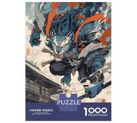 Puzzle de 1000 pièces pour adultes - Dieu lion - Puzzle - Jeu de casse-tête - Course de vitesse à la main - Cadeau idéal pour les jeux - 38 x 26 cm - 1000 pièces