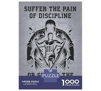 Puzzle De 1000 Pièces pour Adultes Discipline Vs Regret - Fitness Motivation Puzzles pour Adolescents Jeu Manuel Défi Difficile Cadeau d'anniversaire, Cadeaux, 70x50cm/1000pcs