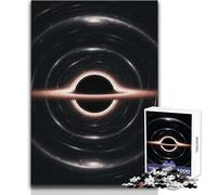 Puzzle de 1000 pièces pour Adultes - Disque d'accrétion et Trou Noir - Jeu éducatif - Activités familiales - Idée Cadeau pour Un Père Noël Secret - Dimensions : 38x52cm