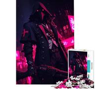 Puzzle de 1000 pièces pour Adultes Docteur de la peste Cyberpunk avec Fusil Jeu Impossible Idée Cadeau éducative et stimulante (Dimensions 38x26cm)
