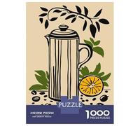 Puzzle De 1000 Pièces Pour Adultes Dolce Freschezza Coffee Press Still Life Puzzle Pour Adolescents - Niveau Difficile - Chaque Pièce Est Unique - Jeu Amusant Et Stimulant Pour Toute La Famille 52x38c