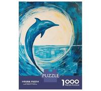 Puzzle De 1000 Pièces pour Adultes Dolphin Abstract Sea Puzzle pour Adolescents : Améliore La Mémoire, Activités Ludiques À La Maison, Cadeaux Anti-Stress 52x38cm/1000pcs