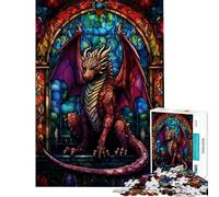 Puzzle de 1000 pièces pour Adultes Dragon Brise-Écailles de Rubis Jeu Manuel d'assemblage de Motifs Interaction Parent-Enfant (Dimensions 38x52cm)