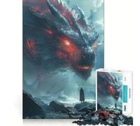 Puzzle de 1000 pièces pour Adultes Dragon céleste Jeu de découpe sans Couture Jouet de résolution de problèmes Jeu Occasionnel Scène de Noël Art (38x26cm)