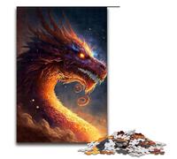 Puzzle de 1000 pièces pour Adultes Dragon de feu au Paradis Un Jeu éducatif et Relaxant idéal comme Cadeau 75x50cm