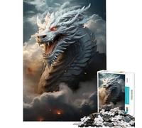 Puzzle de 1000 pièces pour Adultes Dragon des Nuages Jeu Impossible Jeu éducatif Idée Cadeau Apprentissage et éducation (Dimensions 38x52cm)