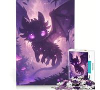Puzzle de 1000 pièces pour Adultes Dragon du Vide dans la Forêt Jeu de Construction Interaction Parent-Enfant Renforce l'amour Entre Les Couples 38x52cm
